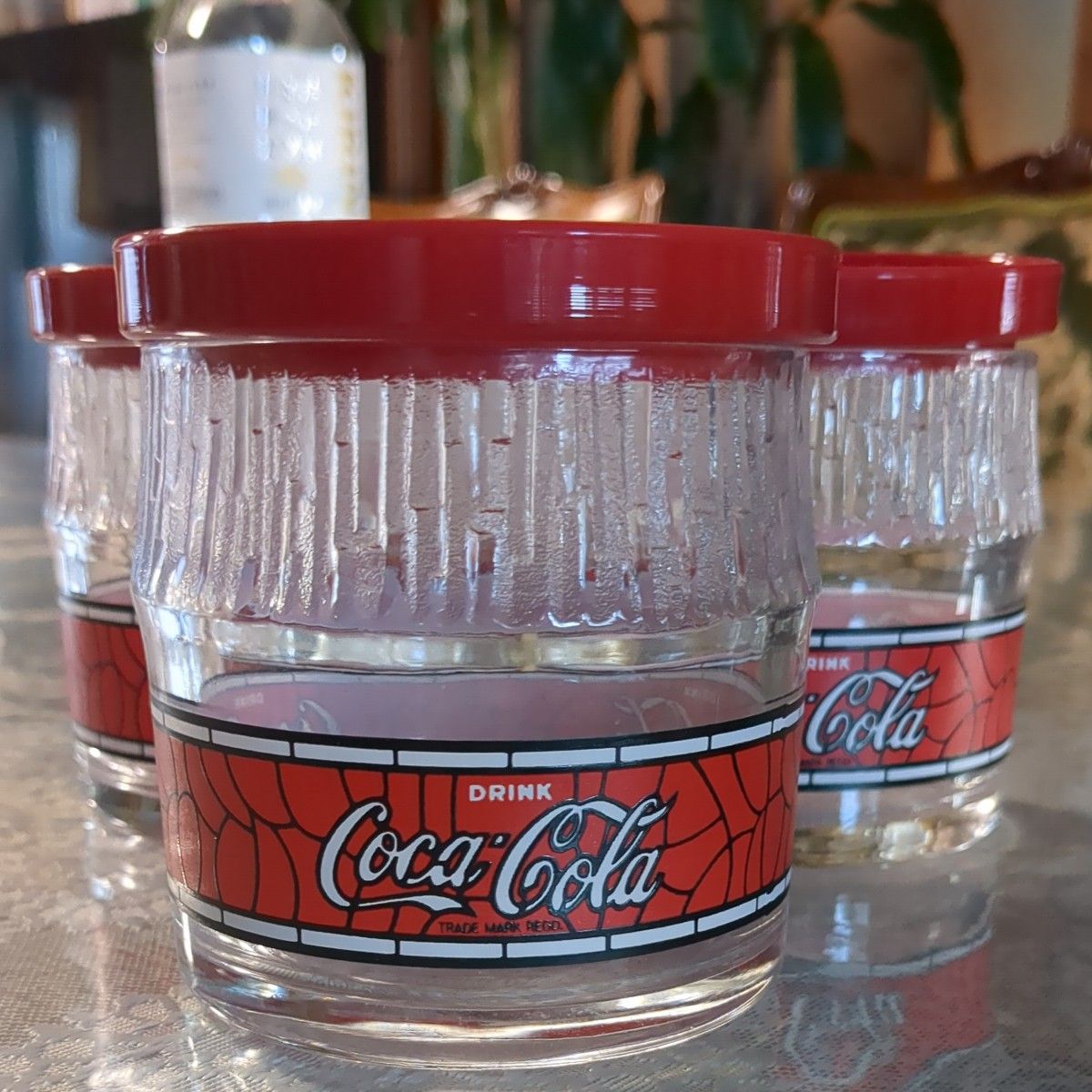 コカ・コーラ 蓋付きガラス瓶