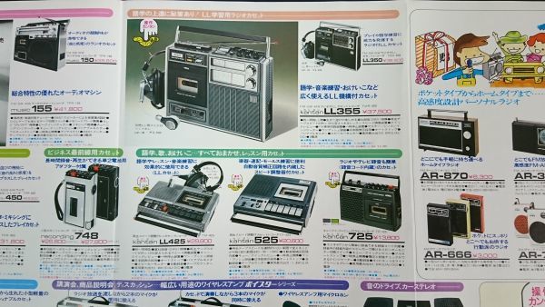 【昭和レトロ】『AIWA(アイワ)ラジオ・カセットレコーダー 総合カタログ 1976年7月』TPR-801/TPR-808/TPR-860/TPR-255/TPR-510/TP-748_画像8