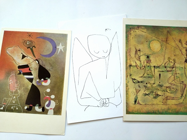 ポストカード JOAN MIRO ジョアン・ミロ / PAUL KLEE パウル・クレー 3枚セット_画像1