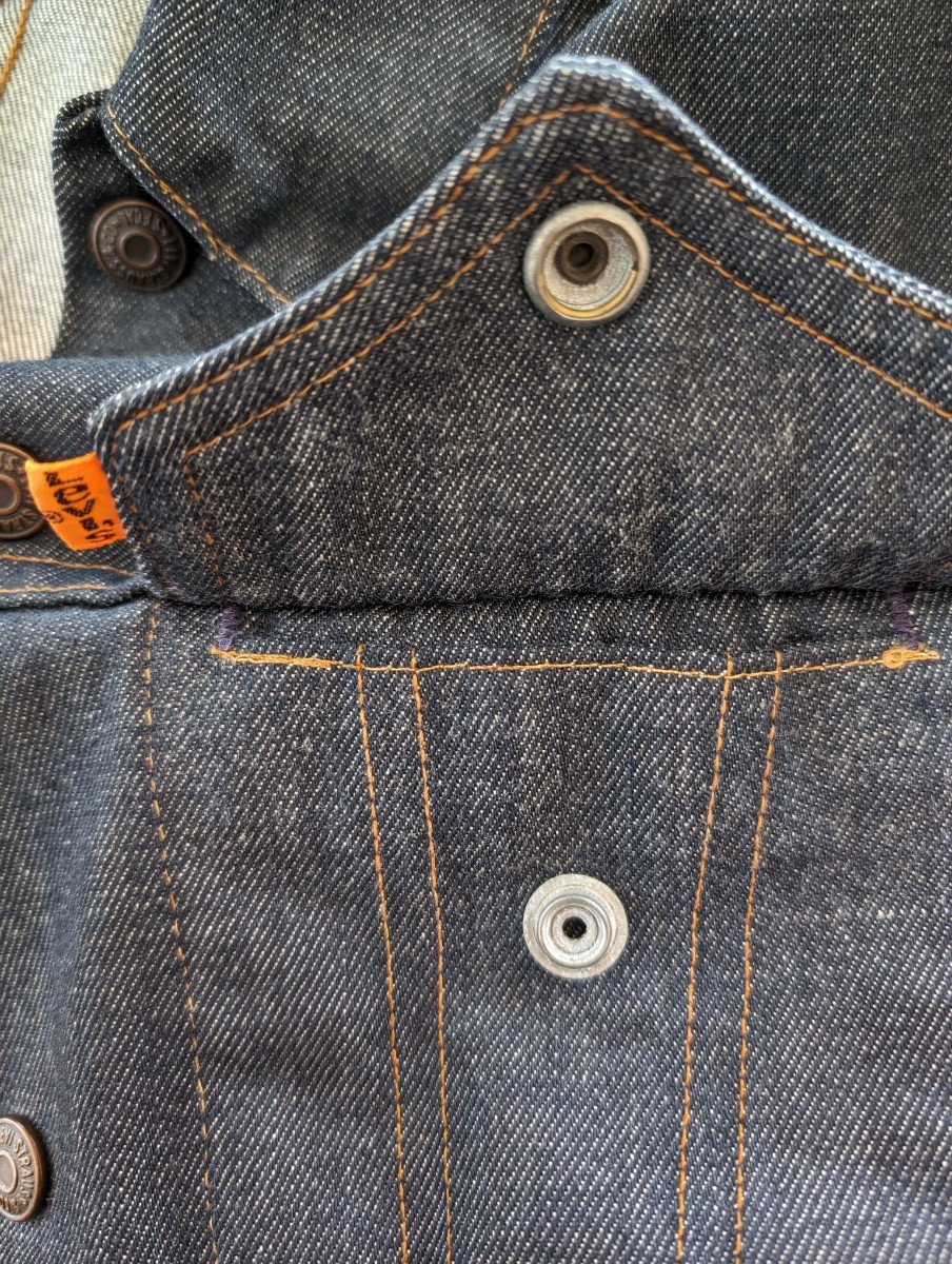 リーバイス　キッズ　ヴィンテージ　デニムジャケット　70年製　オレンジタブ　スモールe　ビンテージ　Levis　デッドストック　サイズ10_画像8