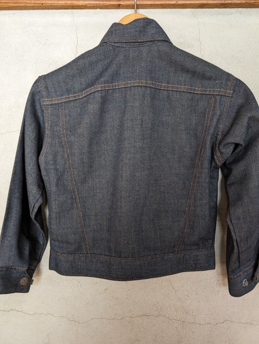 リーバイス　キッズ　ヴィンテージ　デニムジャケット　70年製　オレンジタブ　スモールe　ビンテージ　Levis　デッドストック　サイズ10_画像4