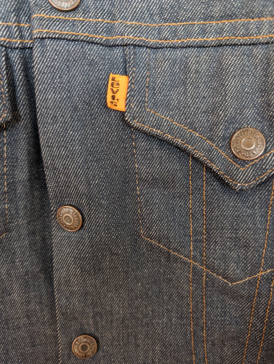 リーバイス　キッズ　ヴィンテージ　デニムジャケット　70年製　オレンジタブ　スモールe　ビンテージ　Levis　デッドストック　サイズ10_画像2