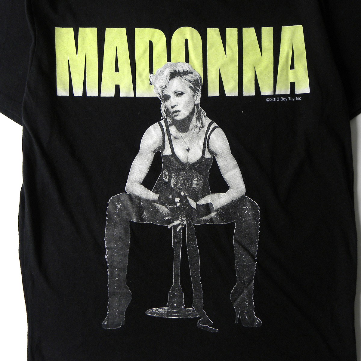 ピーピーエフエム PPFM マドンナ『MADONNA』フォトプリントクルーネックTシャツ M ブラック m0117-9_画像3