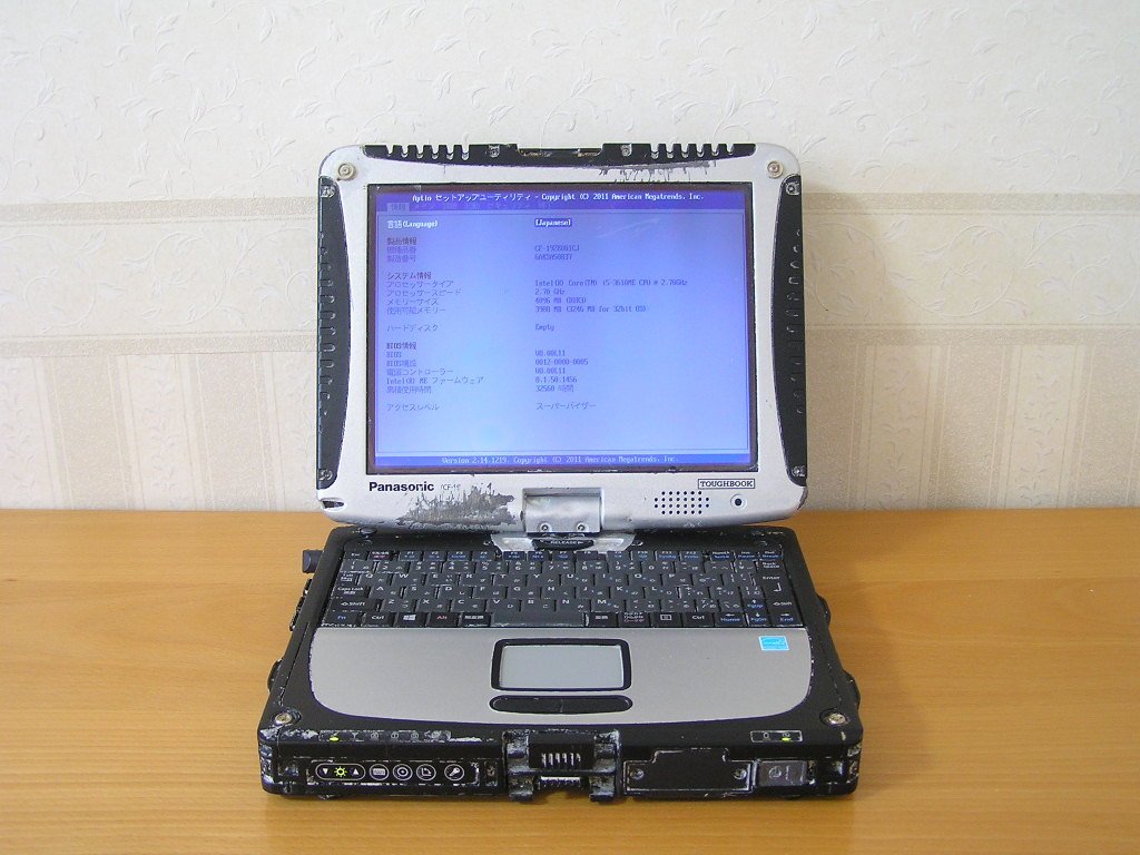 ◆TOUGHBOOK タフブック ◆CF-19ZE001CJ ◆ジャンク 汚れ大 #4_画像1