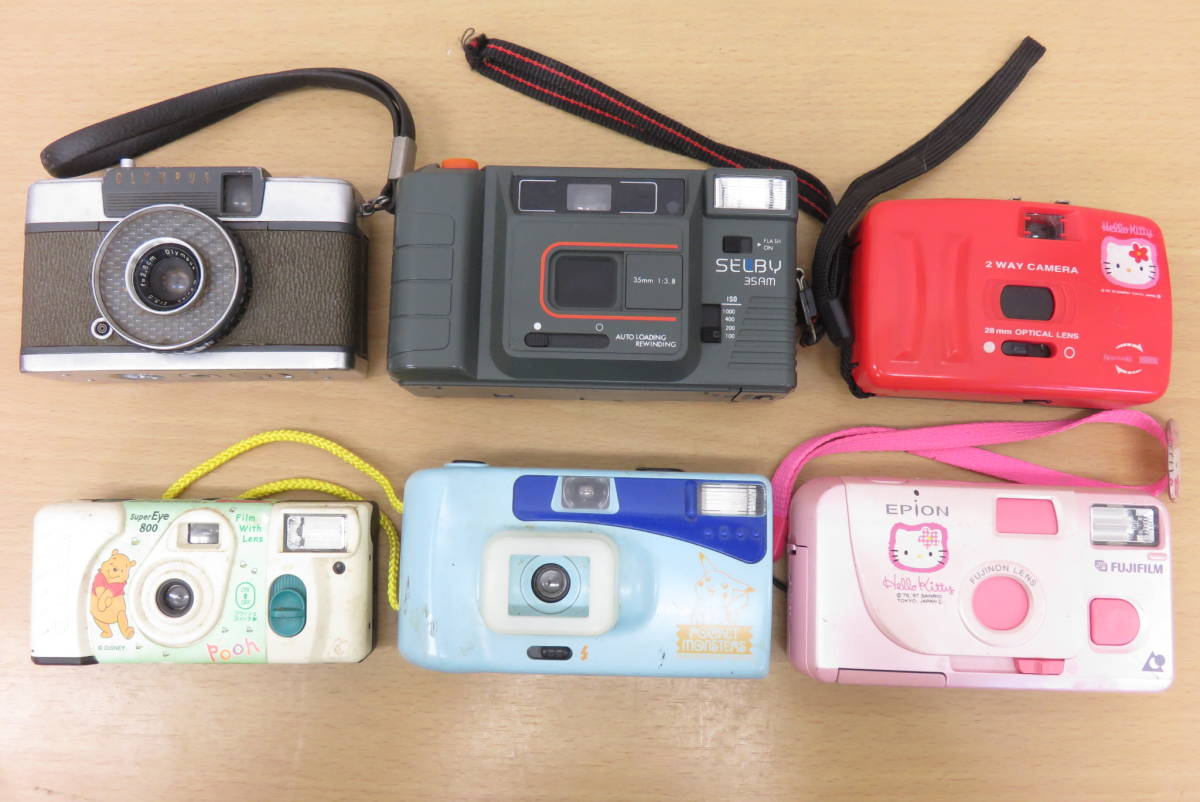 15328 上601-011　カメラ まとめ　OLYMPUS PEN-EE　EPiON キティ　トイカメラ　フィルムカメラ　本体　レトロ　現状品　ヤ60_画像1