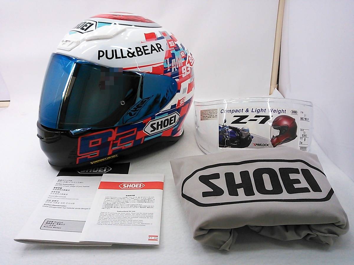 受注限定カラー 美品 SHOEI ショウエイ Z-7 MARQUEZ マルケス 受注限定カラー 美品 SHOEI ショウエイ Z-7 MARQUEZ マルケス