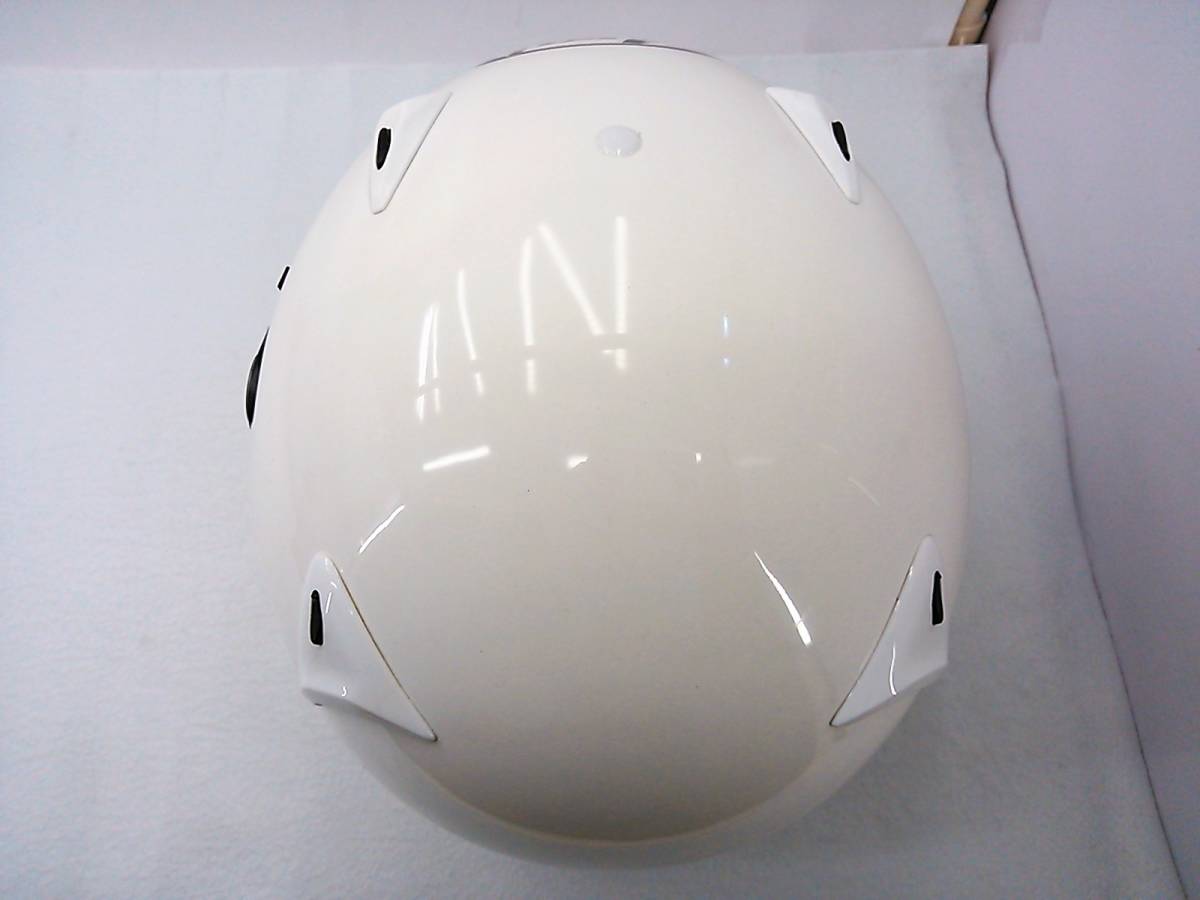 【送料無料】外装良品 希少モデル Arai アライ GP-5X ホワイト Mサイズ 57-58cm スモークシールド付き フルフェイスヘルメット_画像5
