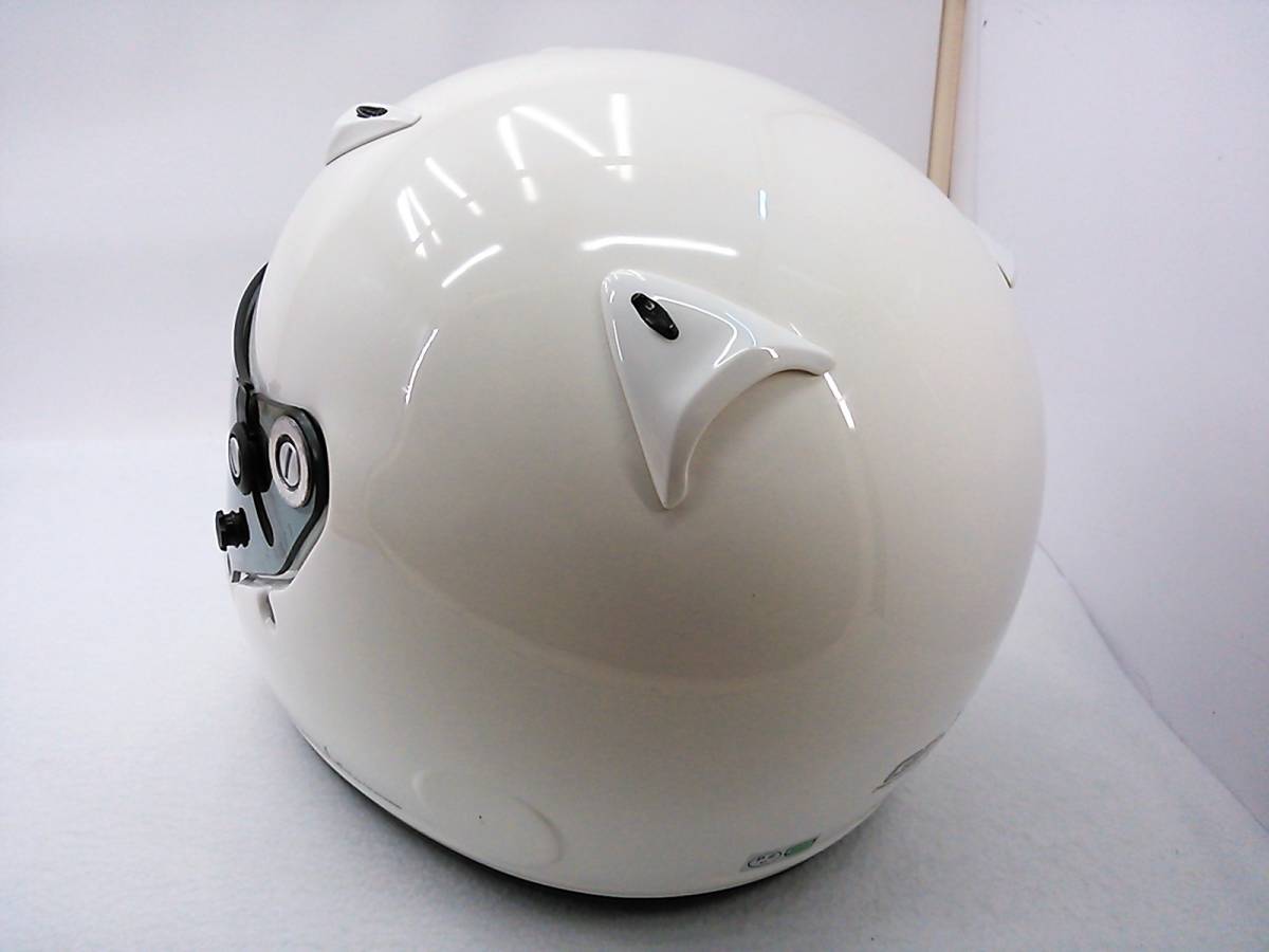 【送料無料】外装良品 希少モデル Arai アライ GP-5X ホワイト Mサイズ 57-58cm スモークシールド付き フルフェイスヘルメット_画像3