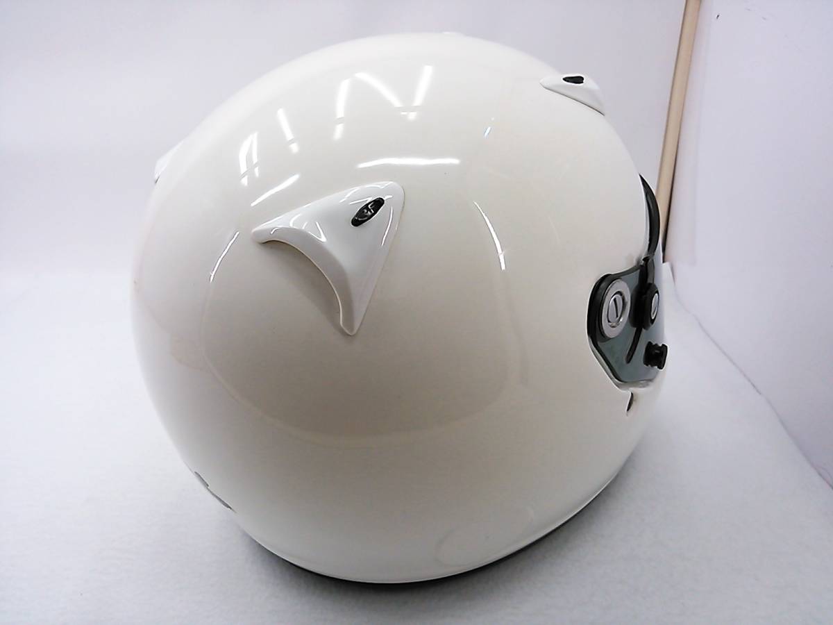 【送料無料】外装良品 希少モデル Arai アライ GP-5X ホワイト Mサイズ 57-58cm スモークシールド付き フルフェイスヘルメット_画像6