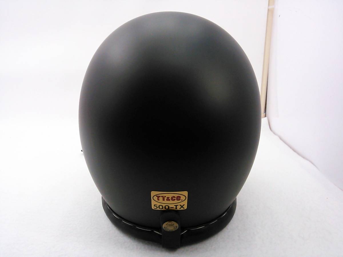 [ free shipping ] superior article TT&CO 500-TX 500TX Vintage leather trim black leather mat black M/L size Mini visor double strap 