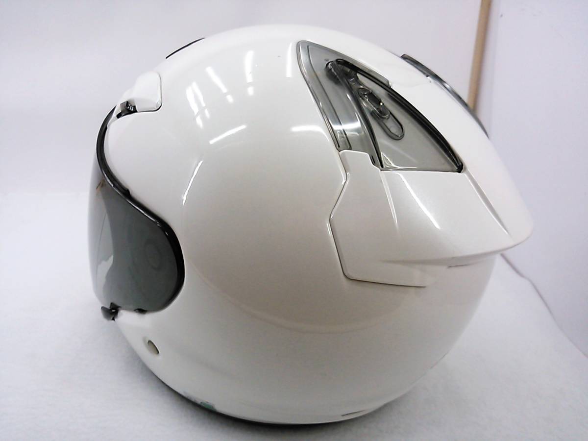 【送料無料】SHOEI ショウエイ J-FORCEⅢ J-FORCE3 Jフォース3 CRYSTAL WHITE クリスタルホワイト XLサイズ スモークシールド付き