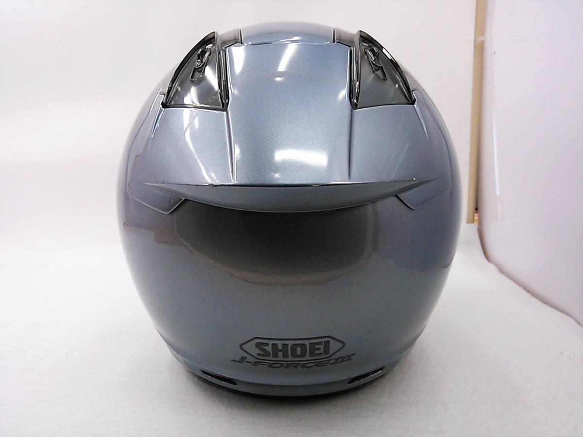 【送料無料】外装良品 SHOEI ショウエイ J-FORCEⅢ J-FORCE3 Jフォース3 パールグレーメタリック Lサイズ スモークシールド付き ジェット_画像3