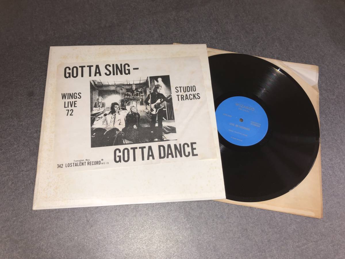 ビートルズ☆ポールマッカートニー☆LP☆GOTTA SING-GOTTA DANCE☆ウィザードレコード☆貼付スリーブ☆詳しくは中を_画像1