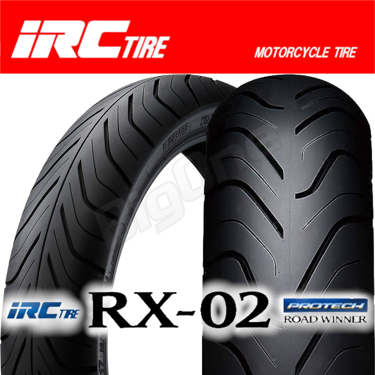 IRC RX-02 前後Set XR230モタードDトラッカーX 110/70-17 M/C 54H TL 130/70-17 M/C 62H TL 110-70-17 130-70-17フロント リア リヤ タイヤ_画像1