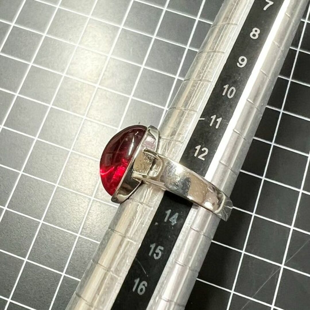 A590 匿名配送 指輪 レディース 赤瑪瑙 シンプル リング s925 シルバー フリーサイズ サイズ調節可能 楕円形 レッド レトロ_画像10