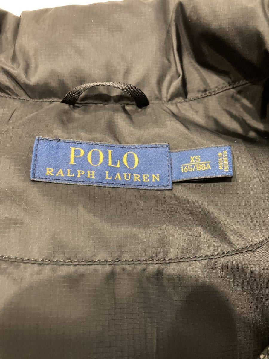 POLO RALPH LAUREN ポロラルフローレン ダウンベスト　ブラック　XSサイズ　中古品_画像3