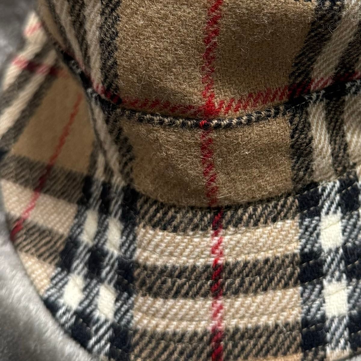 バーバリー　ウールバケットハット BURBERRY Tweed