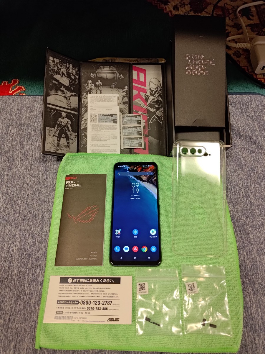 ジャンク】国内版 ROG Phone 5s ストームホワイト ASUS ZS676KS