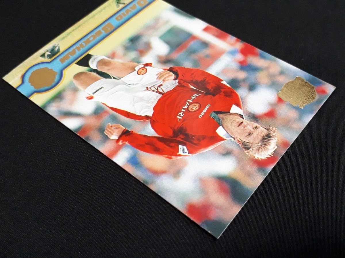 希少 1997-98 Merlin Premier Gold Manchester United デビッド・ベッカム David Beckham #109 サッカー カード_画像4