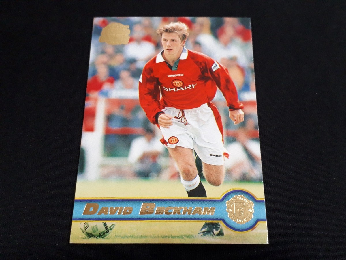 希少 1997-98 Merlin Premier Gold Manchester United デビッド・ベッカム David Beckham #109 サッカー カード_画像1