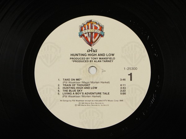 ◇米盤 a-ha/Hunting High And Low/シュリンク付/LP、1-25300 #L24YK2_画像3