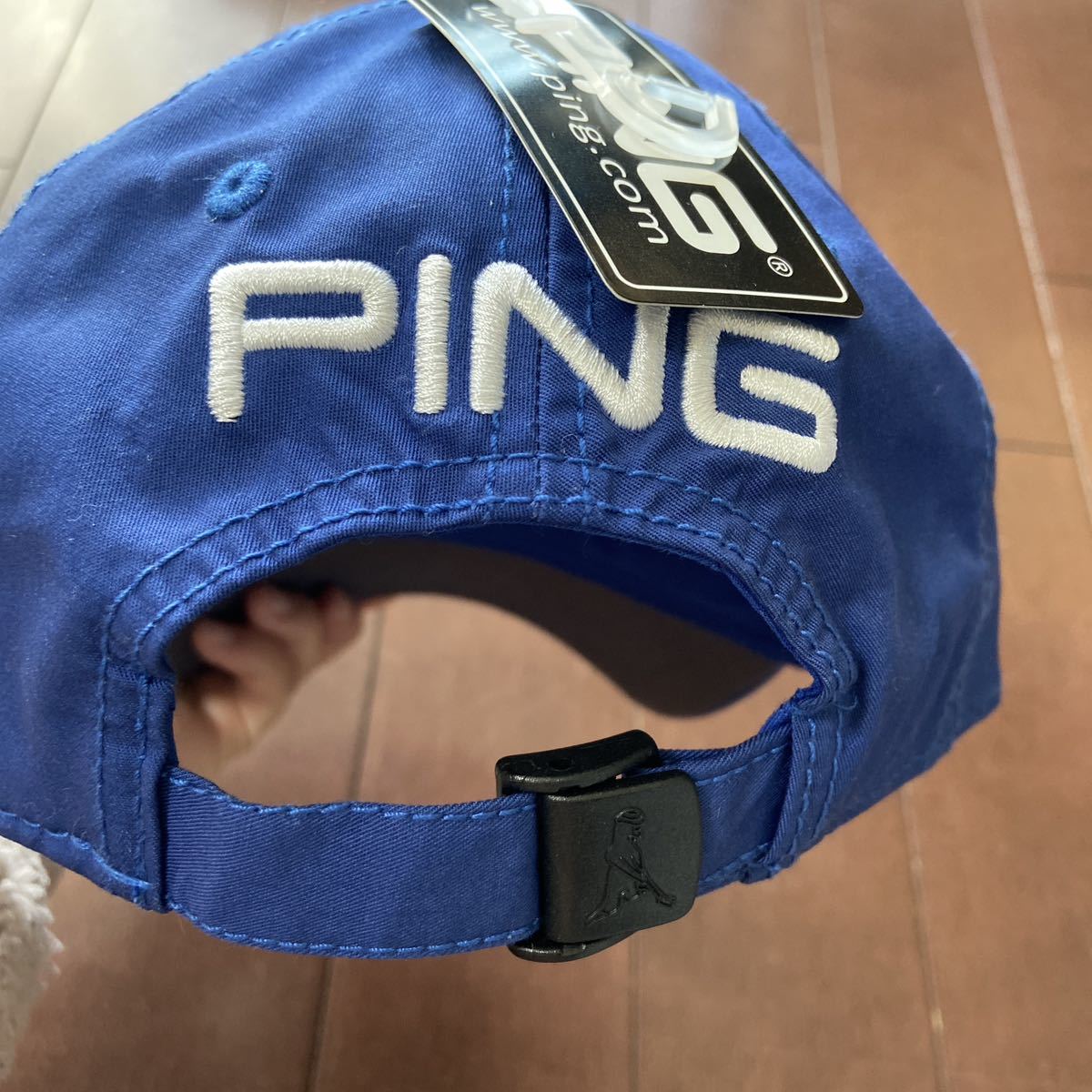 PING ゴルフキャップ（青・ブルー）未使用　タグ付き_画像2