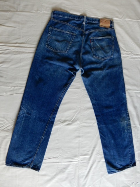 501 W38 L34 ボタン裏6 シングルステッチ 赤耳 Levi's MADE IN USA アメリカ製 米国製 リーバイス スモールe　　 　_画像2