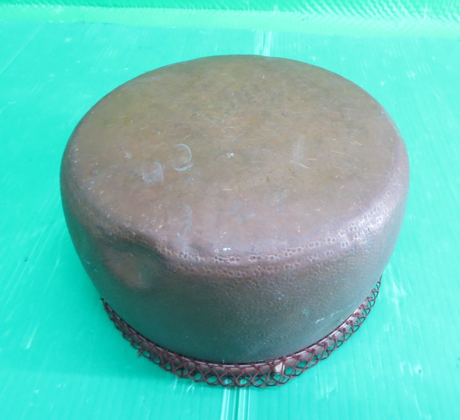 Z-2936□銅 本手打ち ビク 魚籠 缶魚籠 ハス缶 中古 レトロ 淡水 Z-2936□銅 本手打ち ビク 魚籠 缶魚籠 ハス缶 中古 レトロ 淡水