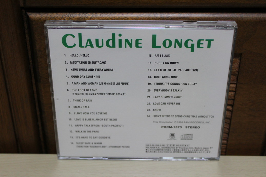 ◆Claudine Longet - A&M Digitally Remastered Best [POCM-1573] / 帯付 CD 国内盤 / クロディーヌ・ロンジェ ベスト Soft Rock◆_画像2