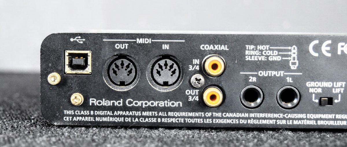 ☆動作品☆ Roland (ローランド) QUAD-CAPTURE UA-55 オーディオインターフェース USB 2.0 8J2046_画像8