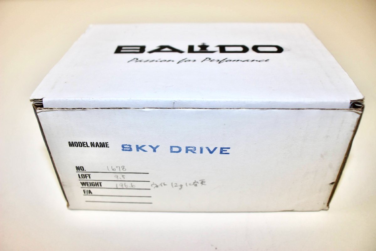 【1円スタート】14H3429　BALDO (バルド)　ドライバー　SKY DRIVE PERFORMANCE CORSA458　ヘッドのみ　9.5°_画像7