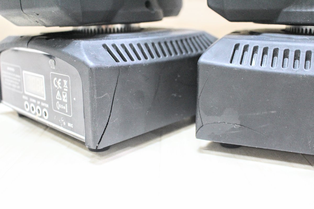 【動作品】MINI LEDSPOT ステージライト　演出　照明　ムービングライト　Moving Head Light 　ペアセット　２台　8NS336-140_画像6