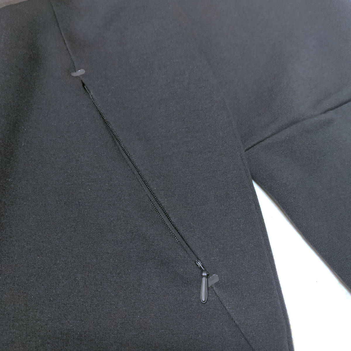 新品 2XLサイズ ナイキ レディース テックフリース フルジップ スウェット ジャケット ブラック ダブルジップ NIKE Tech Fleece CW4297-010_画像5