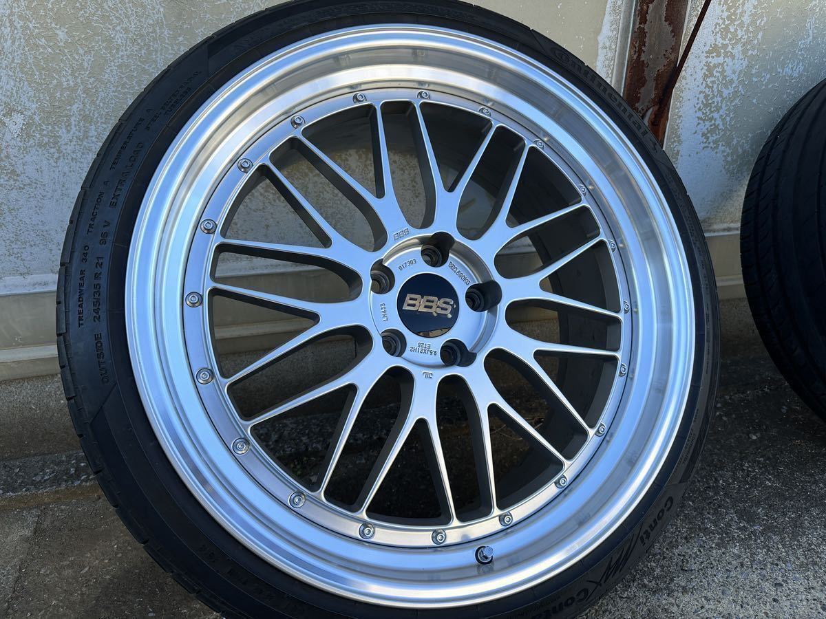 【超美品】BBS LM LM433 4本セット 9.5J +28 5穴 PCD120 ダイヤモンドシルバー 4WDにも レクサス LS LC BMW アルファード ヴェルファイア_4本目です