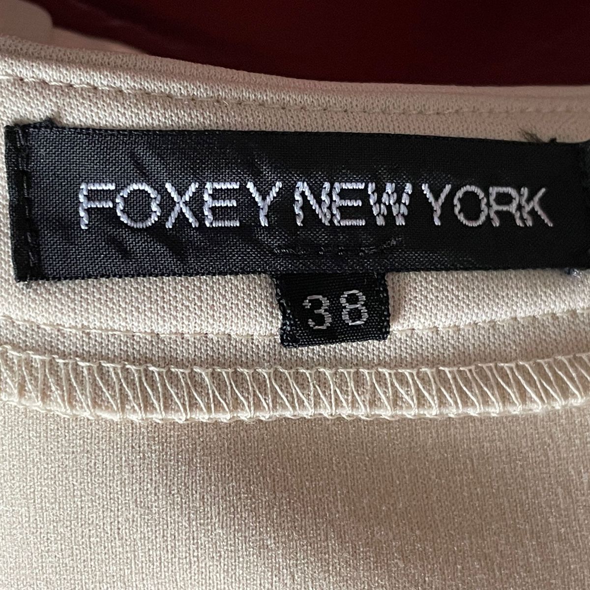 FOXEY NEW YORK フォクシー ニューヨーク　ベージュ　ワンピース　ドレス　セットアップ　スーツ ひざ丈　フォーマル　