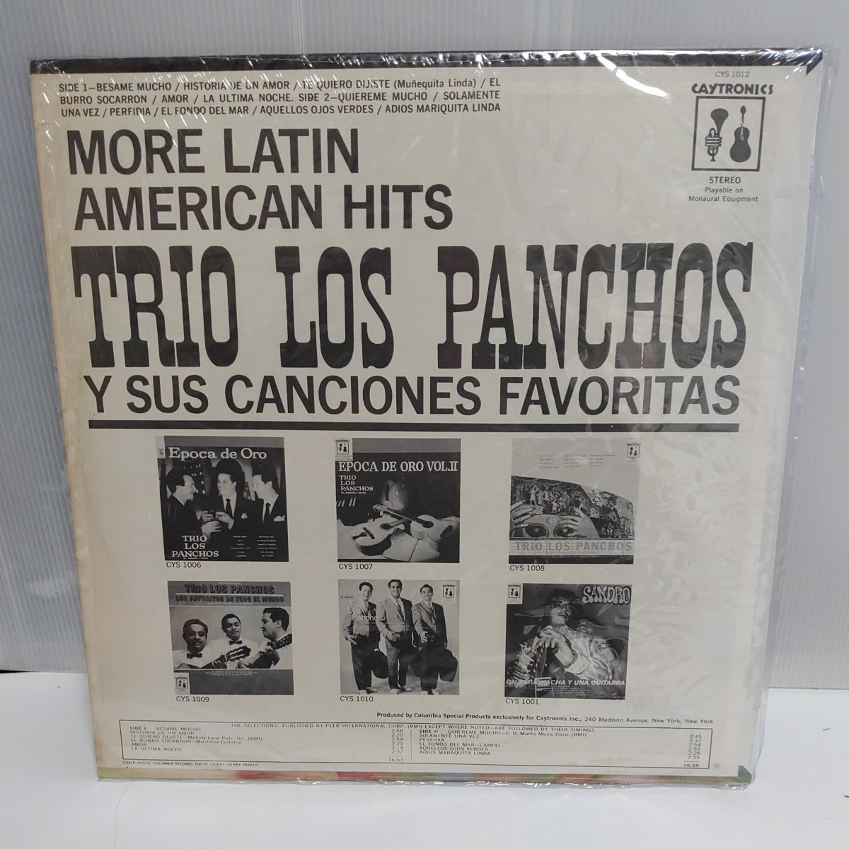 ★ラテン ■トリオ・ロス・パンチョス / TRIO LOS PANCHOS ■MORE LATIN AMERICAN HITS　　ww13-67_画像2