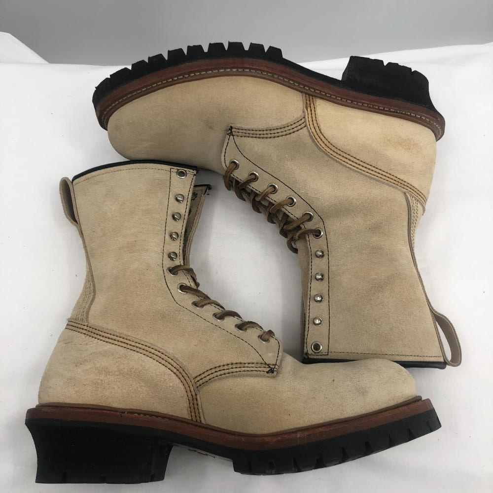 【中古】RED WING 09年製 8211 スエードロガーブーツ サイズUS10(28cm程度) レッドウィング[240017602785]の画像4