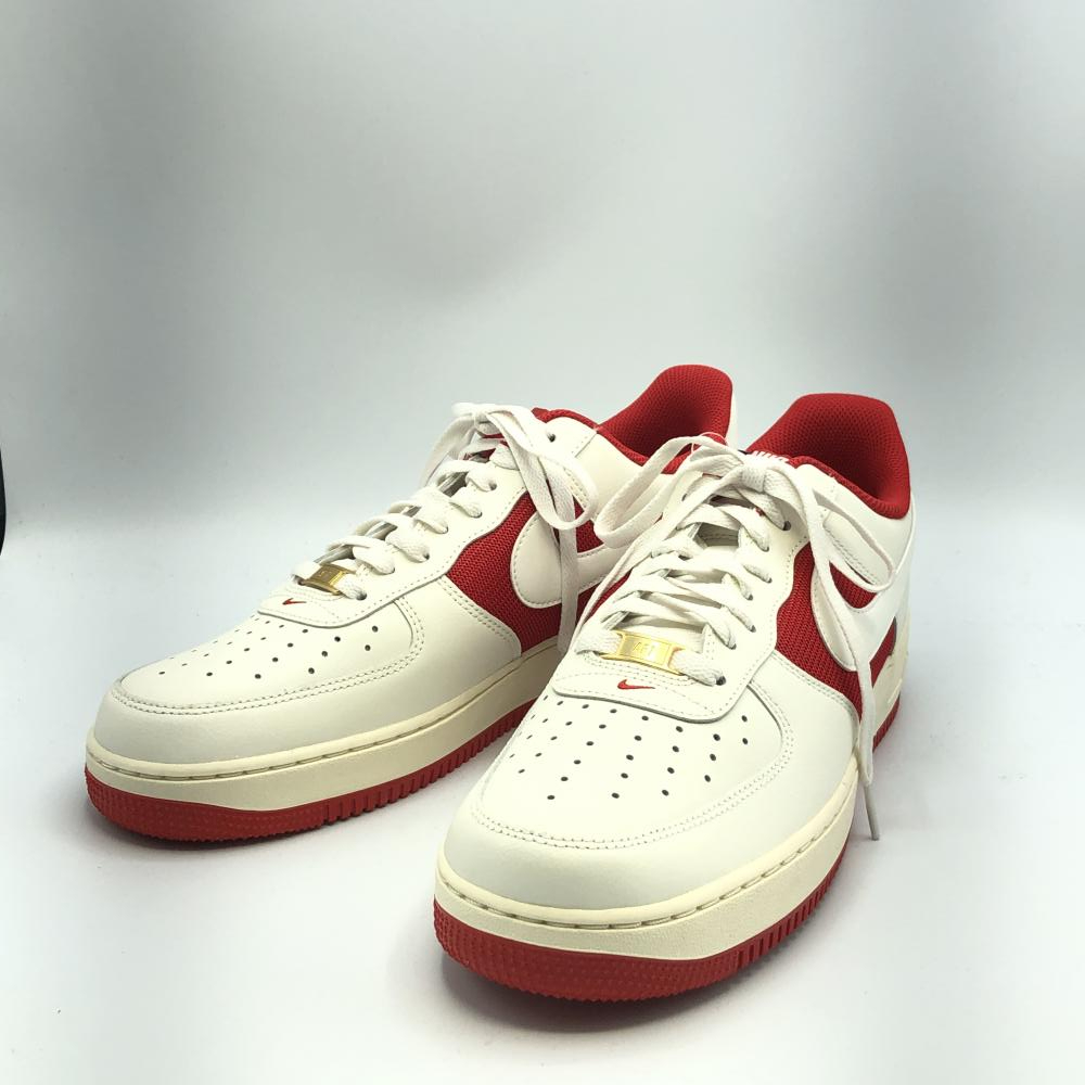 【中古】NIKE AIR FORCE1 07 Athletic Department FN7439-133 29cm ナイキ エア ホース1　ホワイト レッド[240017593982]