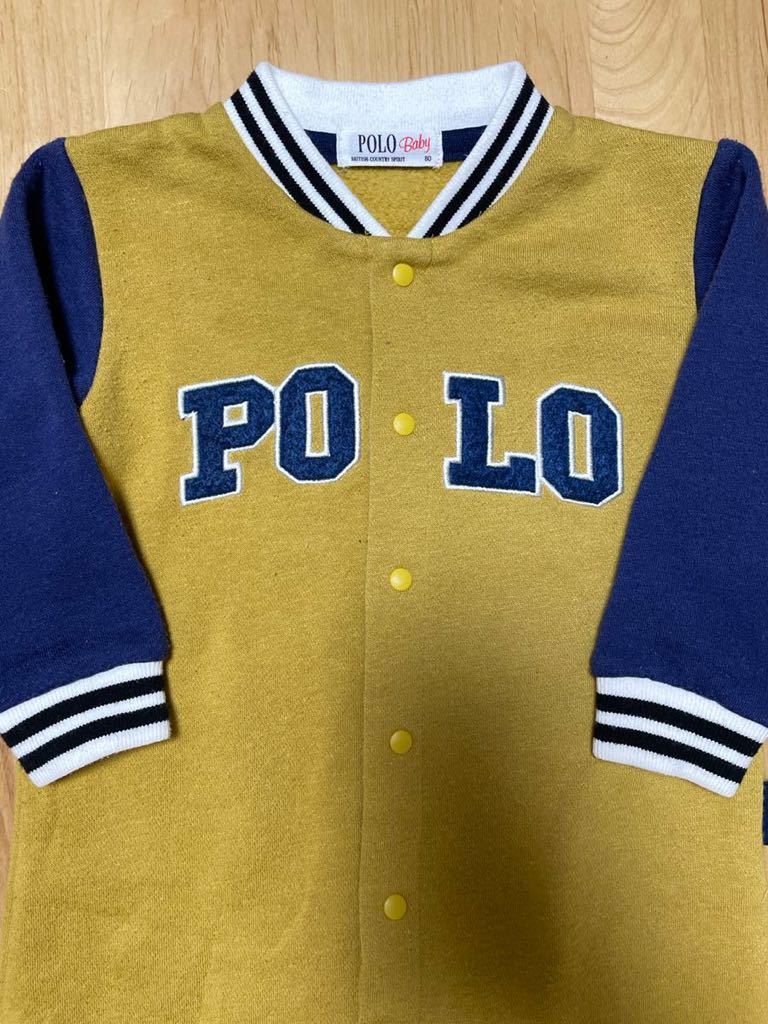 POLOBaby ポロベビー　ロンパース 長袖 ベビー 男の子 カバーオール つなぎ_画像3