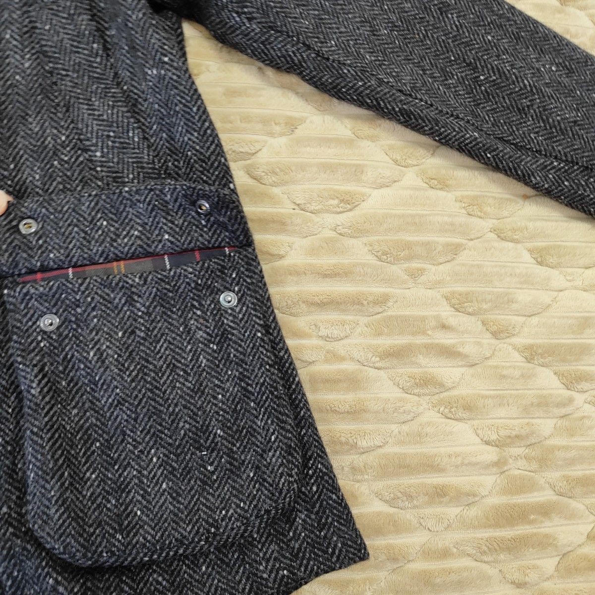 Barbour バブアー ジャケット ツイード ウール グレー SL BEDALE Barbour バブアー ジャケット ツイード ウール グレー SL BEDALE