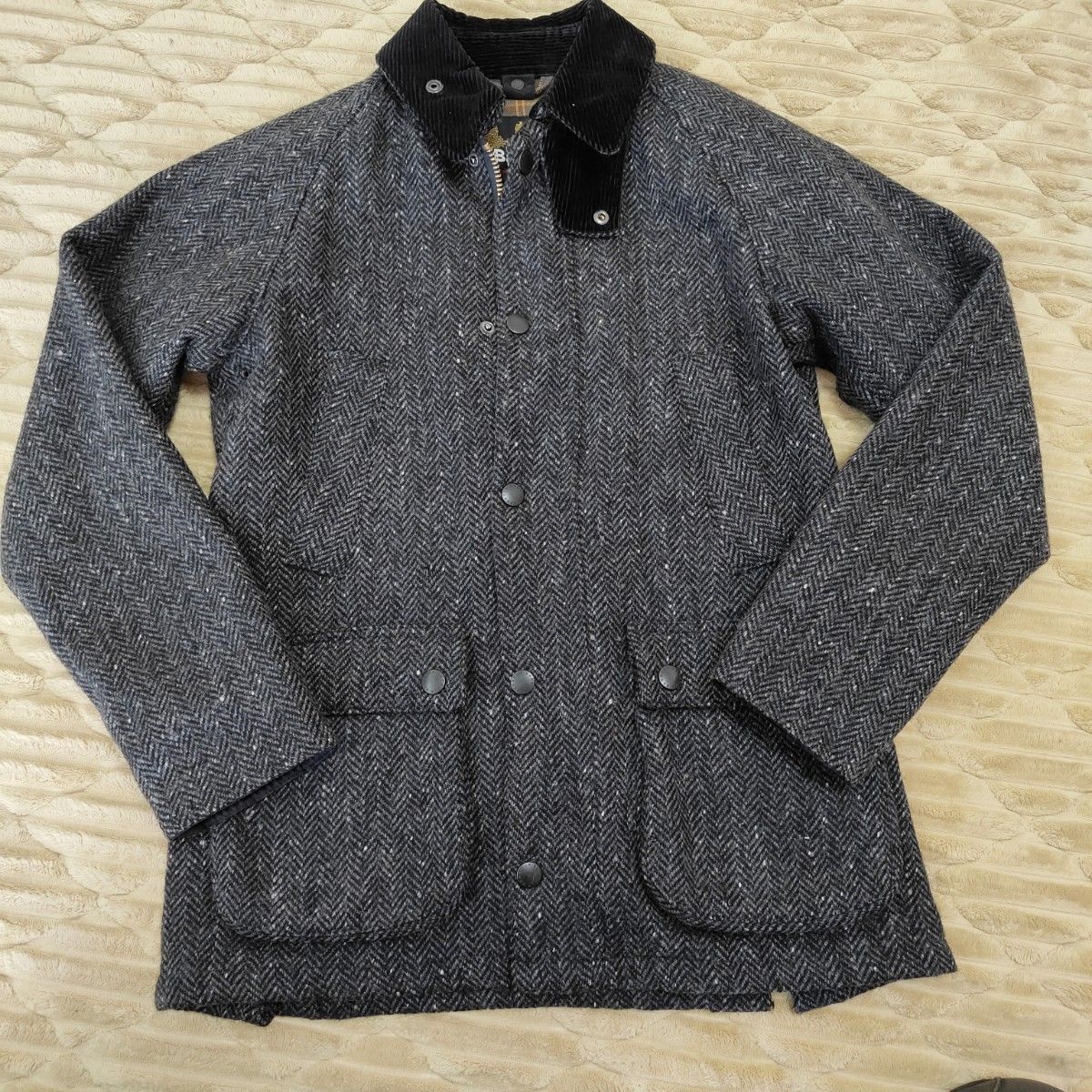 Barbour バブアー ジャケット ツイード ウール グレー SL BEDALE Barbour バブアー ジャケット ツイード ウール グレー SL BEDALE
