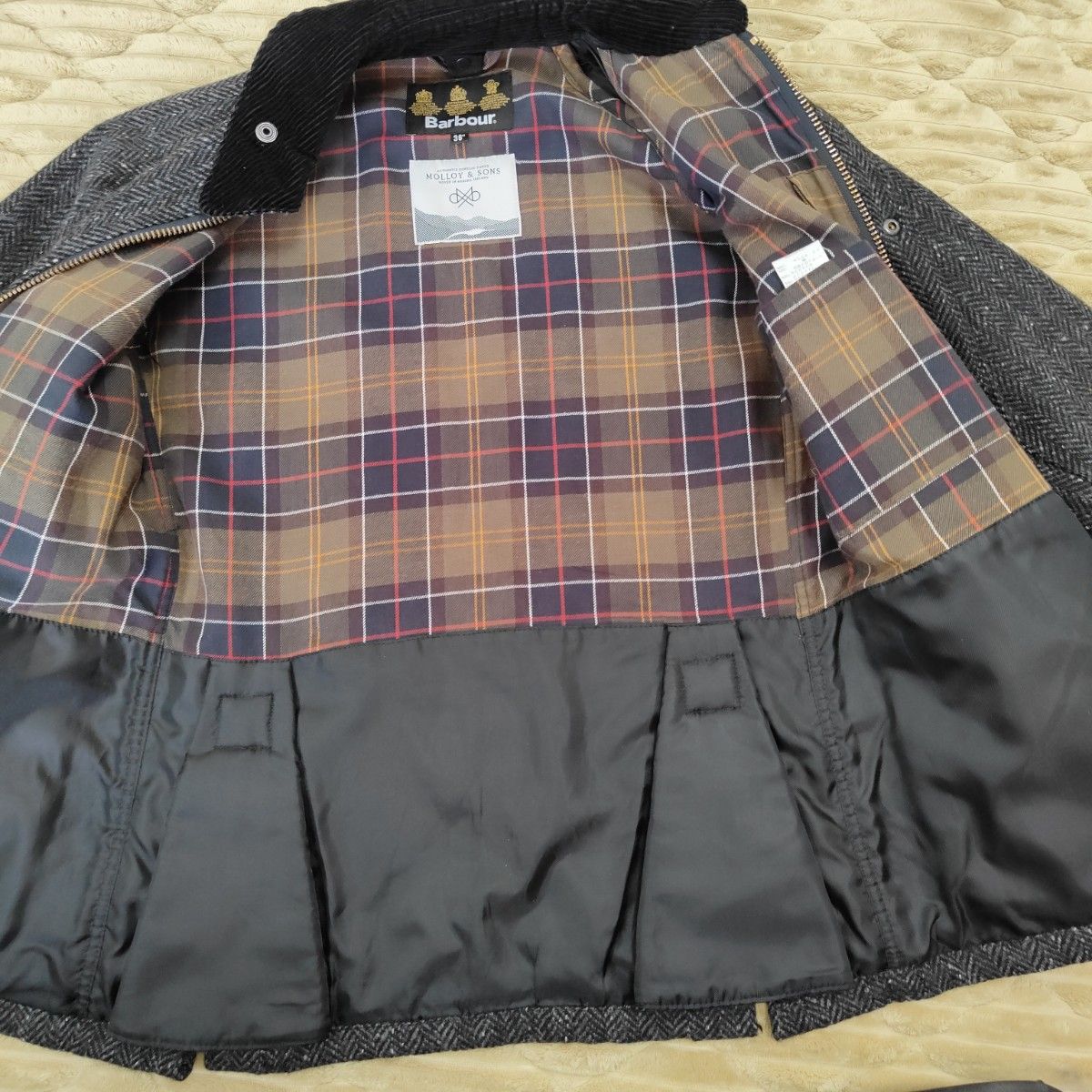 Barbour バブアー ジャケット ツイード ウール グレー SL BEDALE Barbour バブアー ジャケット ツイード ウール グレー SL BEDALE