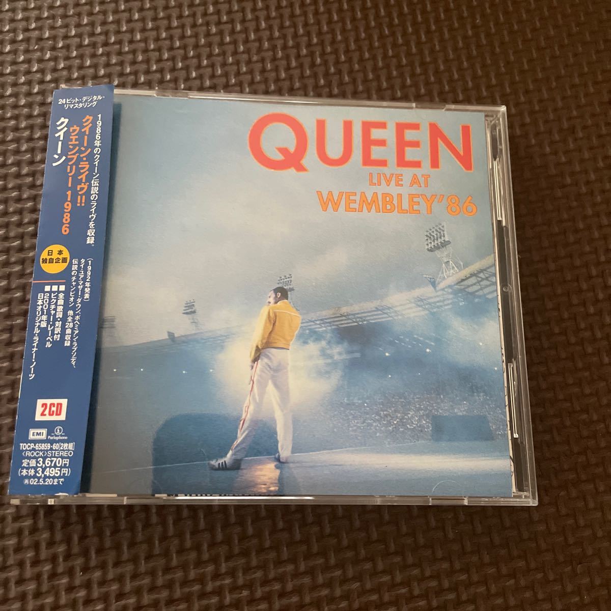 ※送料無料・邦盤・24bitリマスター　2CD・帯.解説書付※クイーン QUEEN/ライヴ!!ウエンブリー1986　TOCP-65859・60 _画像1