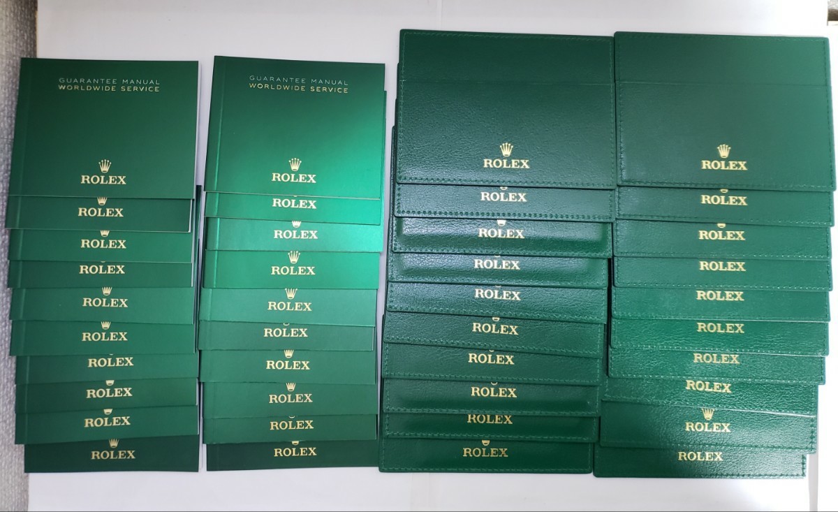 ROLEX ロレックス 現行 カードケース 2種類 20枚 ギャランティマニュアル 20枚 _画像1