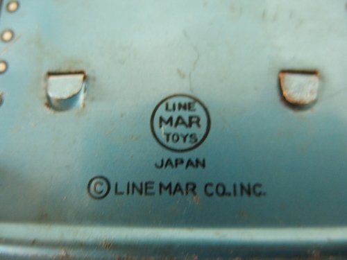 0140274s[ increase rice field shop SPACE VEHICLE J-4197] Showa Retro / tin plate /LINE MAR TOYS/ cosmos / operation NG/ junk 