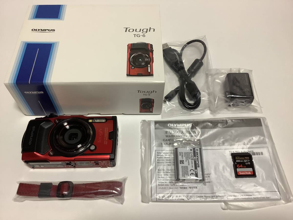 【中古】オリンパス　OLYMPUS　Tough TG-6　＋　純正オプション　＋　他メーカー適合品【送料無料】　_画像2