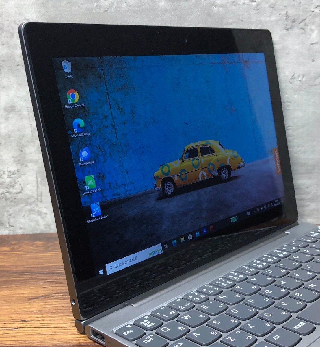 1円～ ●LENOVO IdeaPad D330 / Celeron Ｎ4000 (1.10GHz) / メモリ 4GB / eMMC 64GB / 10.1型 WXGA (1280×800) / Windows10 Pro 64bit_画像2