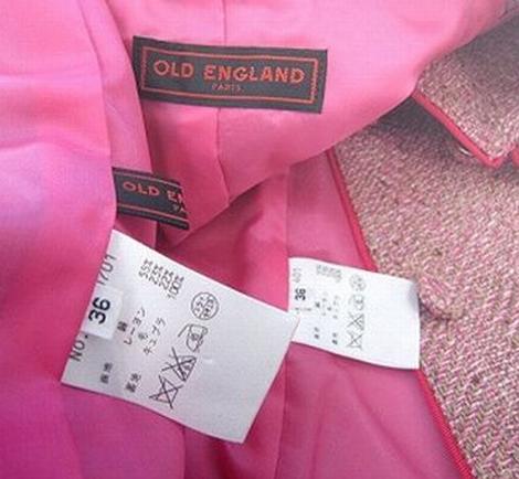 オールドイングランド スカートスーツ シルク・ウールツイード　裏キュプラ　日本製　送料無料_画像9