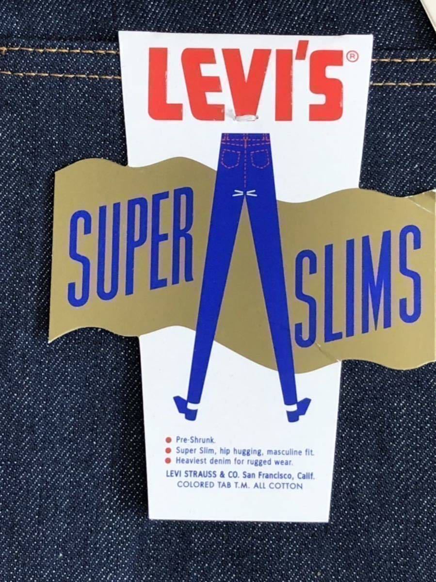 Levi's VINTAGE CLOTHING 1965年 606 SUPER SLIM RIGID W36 L34_画像8