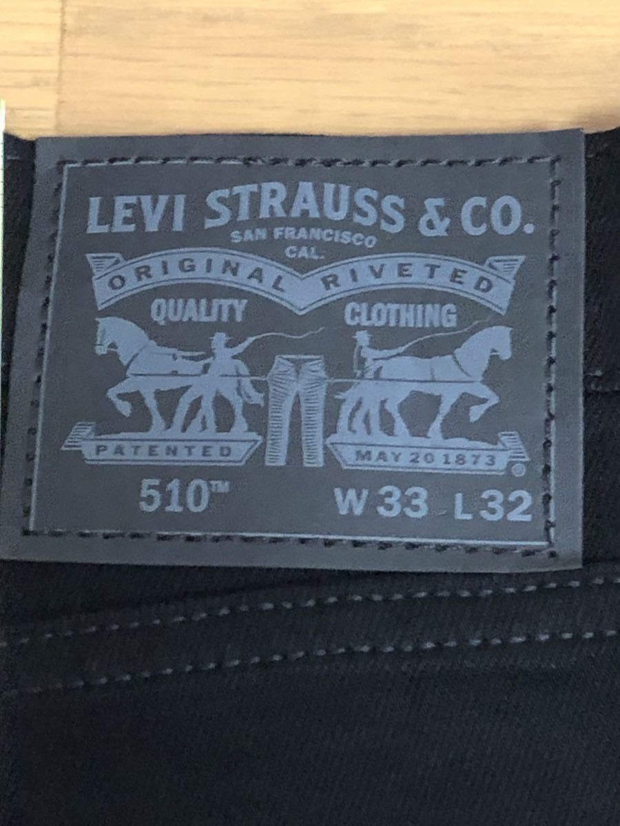 Levi's 510 SKINNY FIT BLACK W33 L32_画像5